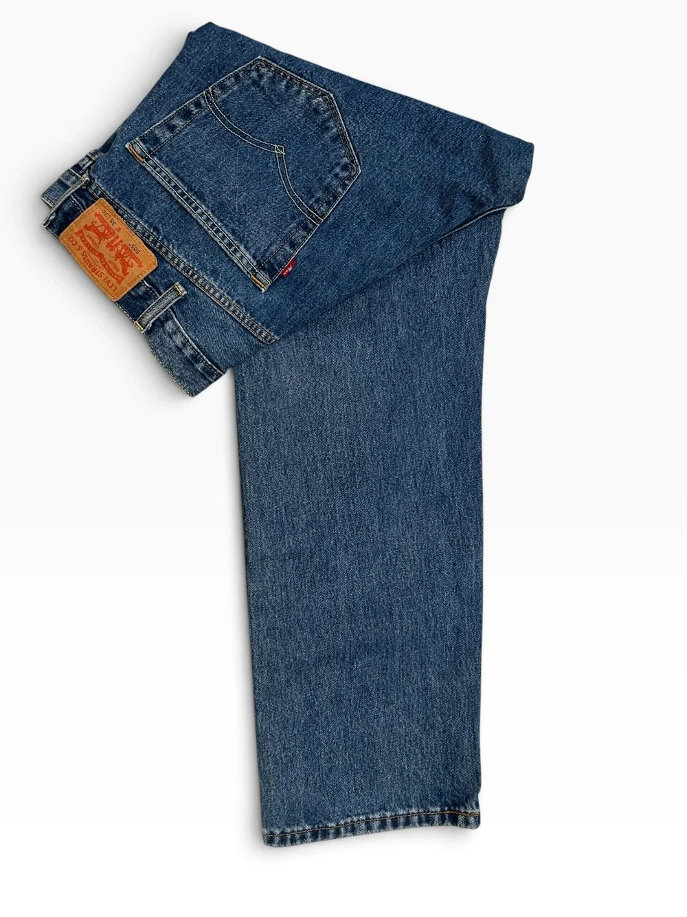 Levi’s 505 Regular Fit Men’s Jeans 38x30 Straight Leg Medium Wash Denim